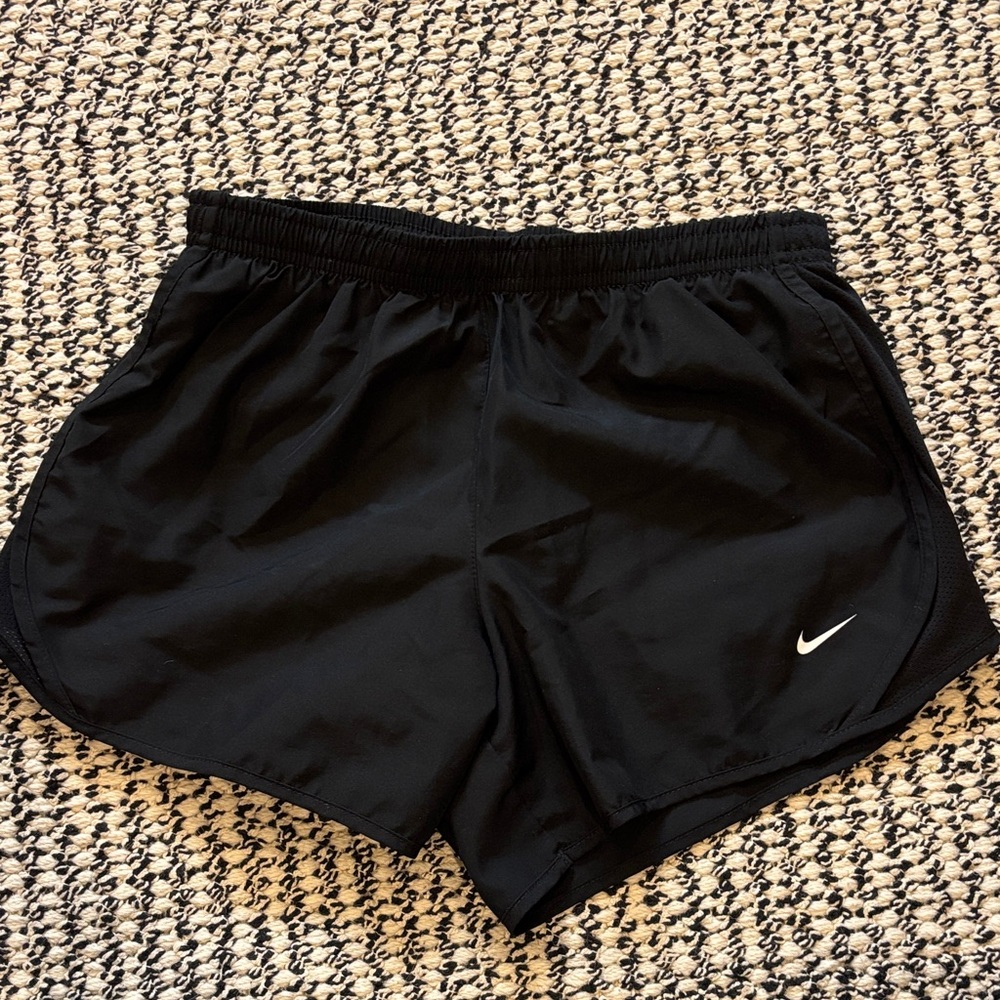Nike youth Athletic Running Shorts with White Swoosh